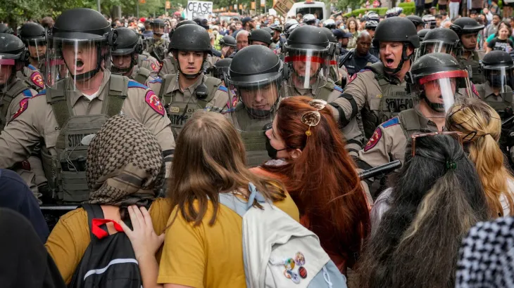 Arrests at UT Austin; Columbia suspends pro-Palestine student protesters